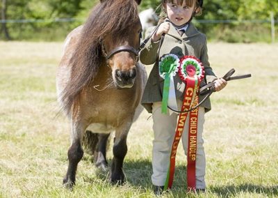 'We did it - first competition rosette in a young handler class'