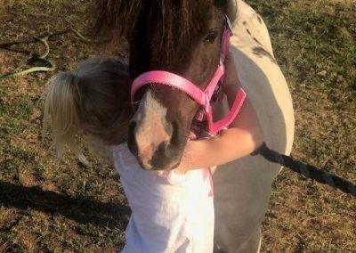 Elsie with her Shetland who she does everything with and loves loads.